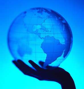 Hand and Globe